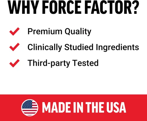 Miniatura 6 de Force Factor, Suplemento de hierro para mujeres y hombres, no estreñimiento, suave para el estómago, bisglicinato de hierro 36 mg, 90 cápsulas