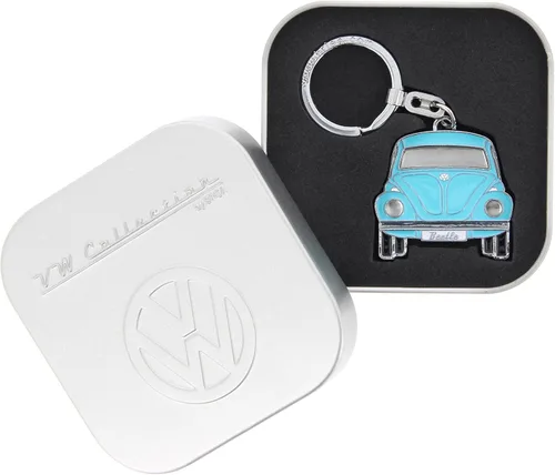 Miniatura 4 de BRISA VW Collection - Llavero de metal esmaltado Volkswagen con diseño de escarabajo (delantero/azul)