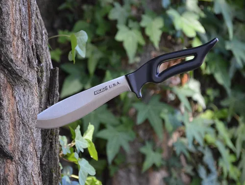 Miniatura 6 de Estwing Cuchillo Bowie - Cuchillo de hoja fija de 6 pulgadas fabricado en Estados Unidos con construcción de acero forjado y funda de nailon