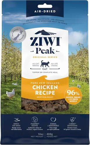 ZIWI Peak - Alimento para gatos secado al aire – Pollo - Todo natural, alto contenido en proteínas, sin granos, ingredientes limitados con
