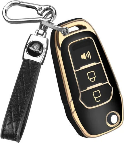 Miniatura 16 de QBUC Funda para llavero Ford, Protector de Carcasa de Llave TPU Compatible con Ford F150 F250 2015 2016 2017 2018 2019, Focus 3 Escort Kuga Everest