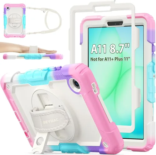 Miniatura 18 de SEYMAC stock Funda para Samsung Galaxy Tab A8 de 10.5 pulgadas, funda de protección contra caídas de cuerpo completo con protector de pantalla