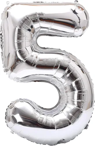 Miniatura 193 de YPSelected Globo grande de 32 pulgadas de helio con números 0-9 de papel de aluminio azul para cumpleaños, bodas y fiestas (Azul, 3)