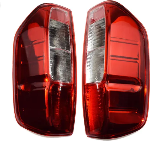 Miniatura 4 de Cubierta de la lámpara de la luz trasera trasera izquierda y derecha trasera para Nissan D40 Navara Frontier Pickup 2005-2012