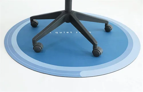 Miniatura 2 de Tapete redondo para silla de oficina, tapete para silla de piso de madera dura, tapete para silla de juegos, tapete para silla de oficina para Azul