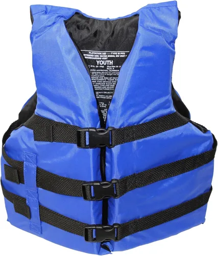 Miniatura 12 de Chaleco salvavidas de remo tipo III aprobado por la Guardia Costera, dispositivo de flotación PFD tipo III; moto acuática, wakeboard, chaleco Azul