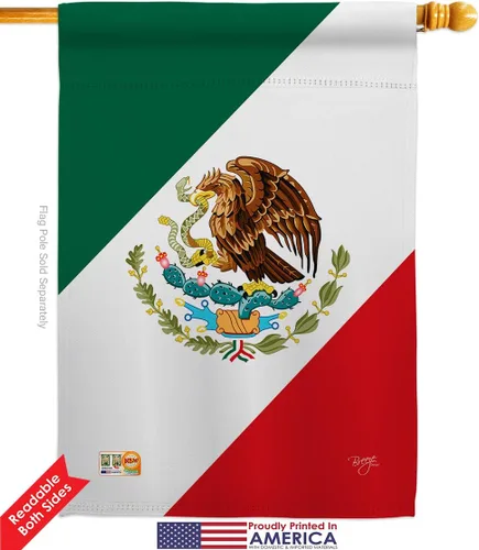 Miniatura 2 de Nacionalidad México Garden House Banderas Set Regional Nación Internacional Mundo País Particular Área Pequeña Decorativa Patio Banner Doble Cara