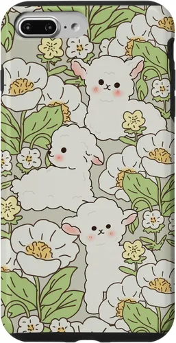 Miniatura 12 de Funda para iPhone 11 Pro Max con diseño de margaritas y cordero, flores de granjero