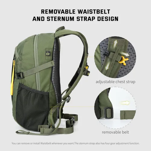 Miniatura 4 de SKYSPER Mochila pequeña de senderismo, 20L, mochilas de viaje ligeras para senderismo y día a día para mujeres y hombres