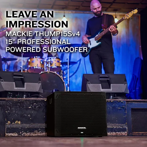 Miniatura 2 de Mackie Thump15Sv4 - Subwoofer profesional de 15 pulgadas. SPL de 132 dB, baja frecuencia de 27 Hz, modos de paso alto seleccionables, interruptor