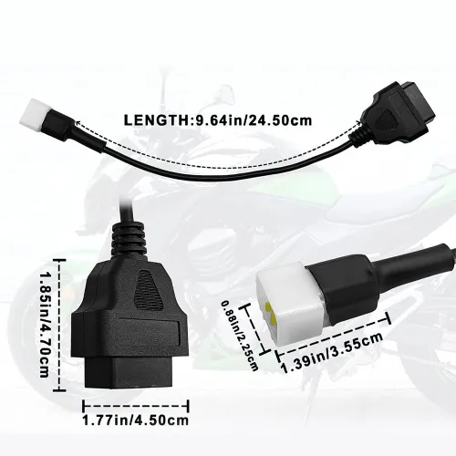 Miniatura 5 de AntiBreak Delphi Benelli 6pin 6pin Adaptador de motocicleta Motorrad Motor OBD2 conector compatible con Benelli OBD Obd2 escáner diagnóstico