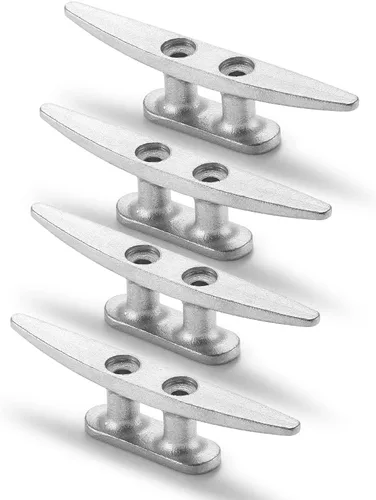 ZOMCHAIN Tacos de barco, 4 pulgadas/6 pulgadas, acero inoxidable 304, para decoración marina, cubierta, náutica (paquete de 4 / 6 unidades)