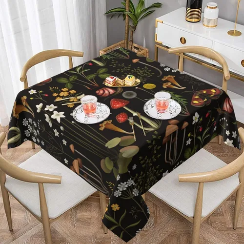 Miniatura 42 de Mantel decorativo con patrón azteca, estilo nativo étnico, bohemio, geométrico, verde, para cocina, banquete de fiesta y vacaciones, color negro