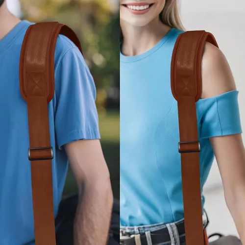 Miniatura 102 de ZINZ Correa de hombro universal de 59 pulgadas con almohadilla transpirable fija ultra gruesa, correa de hombro ajustable y resistente para bolsa