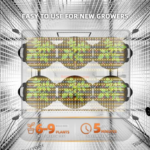 Miniatura 6 de Spider Farmer SF4000, Samsung LM301H EVO - Luz de cultivo LED, luces de plantas de espectro completo, regulables de 450 W, de alta eficiencia
