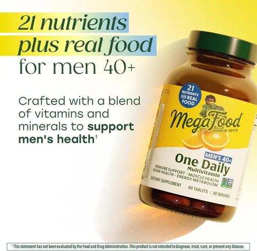 Miniatura 5 de MegaFood - Men Over 40 One Daily, promueve la salud y el bienestar inmunológico, 30 tabletas
