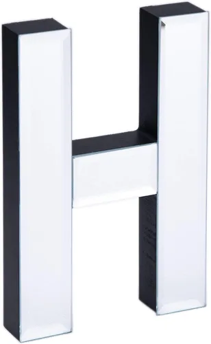 Miniatura 12 de COLLECTIVE HOME - Letra decorativa de madera y vidrio espejado de 7 pulgadas de alto, decoración de pared para el hogar, el dormitorio y la oficina.