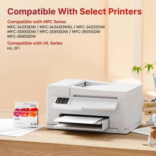 Miniatura 2 de LC406 - Cartuchos de tinta para impresora Brother LC406XL LC406 Reemplazo para cartuchos de tinta Brother LC406 Uso con impresoras MFC-J4335DW