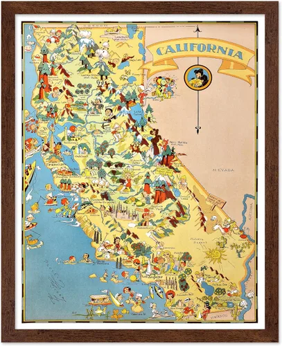 Miniatura 36 de Poster Master Póster retro de viaje con mapa monumental vintage de Florencia, arte italiano, gran regalo para hombres, mujeres, amantes
