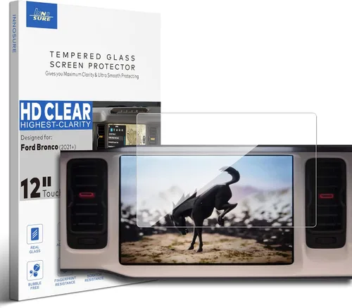 Protector de pantalla de vidrio templado prémium para Ford Bronco 2021 2022 2023 2024 2025 Accesorios de infoentretenimiento para pantalla táctil de
