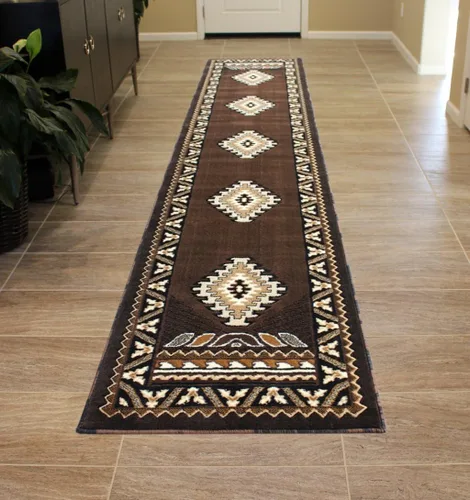 Miniatura 62 de Kingdom South West - Alfombra ovalada de nativos americanos, diseño bereber beige, D143 (3 pies x 4 pies 7 pulgadas, ovalada)
