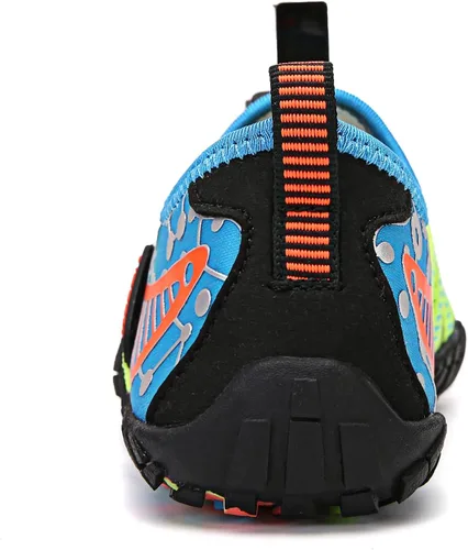 Miniatura 9 de UBFEN Zapatos de agua para niños y niñas, calcetines acuáticos descalzos, playa, deportes, natación, piscina, secado rápido, ligeros, niños pequeños