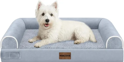 Miniatura 31 de Cama ortopédica lavable para perros medianos y grandes: cama con cojines de apoyo para perros medianos y grandes, cama impermeable de espuma tipo