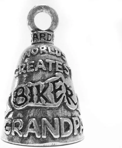 Guardian® BIKER GRANDPA Bell Motorcycle - Llavero de campana para andar para Harley HD Gremlin, personalizado, Chopper 1200 Iron 880 Vulcan Goldwing