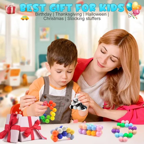 Miniatura 6 de Yrissmiss 3PCS Juguetes Sensoriales de Autismo para Niños Autistas, Juguetes Fidget Sensoriales para Adultos y Niños, Juguetes de Autismo para Niños