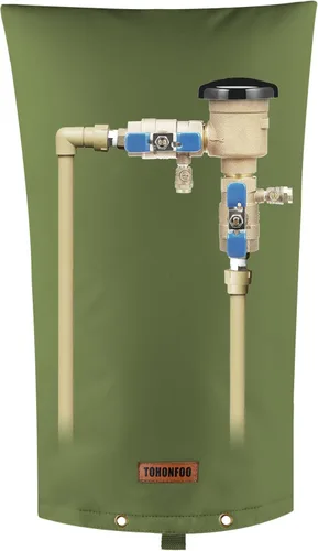 Miniatura 23 de TOHONFOO Cubierta aislante de tubería para prevención de reflujo (5 °F) – Bolsa aislada para válvula de riego – Cubierta de bomba de pozo de agua