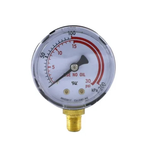 Miniatura 3 de SÜA - Manómetro de alta presión para regulador de acetileno 0-400 psi - 2 pulgadas para reguladores LDB