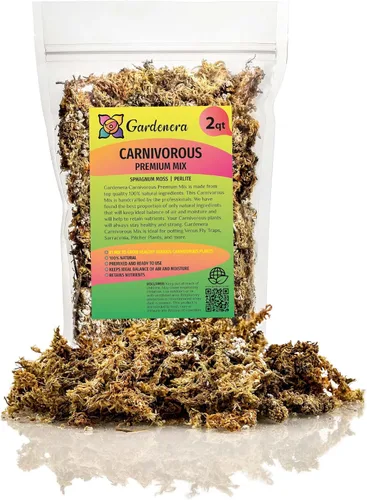 Miniatura 63 de Musgo de Turba de Esfagno Natural Premium - Enmienda de Suelo de Jardinería y Medio de Suelo para Plantas Carnívoras de Gardenera