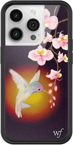 Miniatura 14 de Wildflower Carcasas – Compatible con iPhone 14 Pro Protector negro parachoques, certificado de prueba de caída de 6.5 pies, propiedad de mujeres