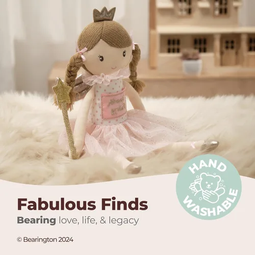 Miniatura 3 de Colección Bearington - Almohada de felpa con diseño de hada de los dientes para niñas – Muñeca colgante para cama, puerta, mesita de noche - Oso