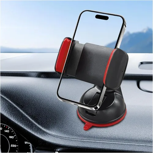 Miniatura 8 de Soporte para teléfono celular de automóvil, soporte de teléfono automático ajustable en 360° con ventosa fuerte, soporte de navegación