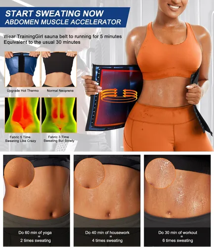 Miniatura 3 de TrainingGirl Entrenador de cintura para mujer, corsé reductor de cintura para el vientre inferior, corsé envolvente para entrenamiento, banda