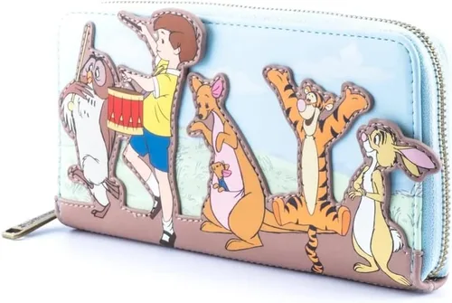 Miniatura 4 de Loungefly x Disney Winnie the Pooh - Cartera con cremallera para celebración del 95 aniversario, Varios colores, Cartera con cremallera