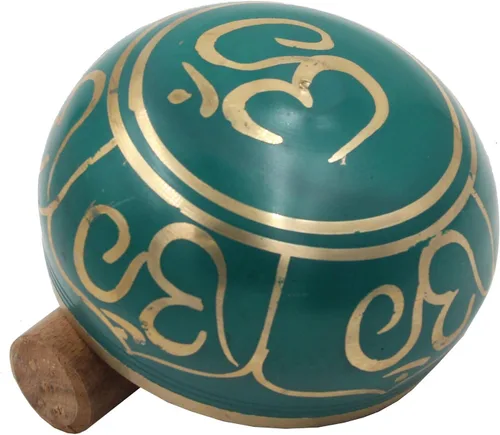 Miniatura 4 de DharmaObjects® Juego de regalo de caja de cojín de mazo azul tibetano para meditación OM (verde)
