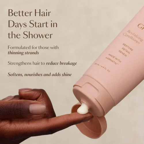 Miniatura 5 de VEGAMOUR GRO Acondicionador revitalizante, apoya el cabello más grueso y de aspecto más completo, acondicionador formulado sin sulfatos