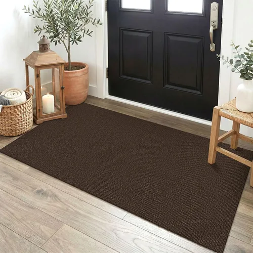 Miniatura 163 de EARTHALL Alfombra pequeña de 2 x 3 pies, lavable para entrada, antideslizante, trenzada, alfombra para puerta interior y exterior, alfombra tejida