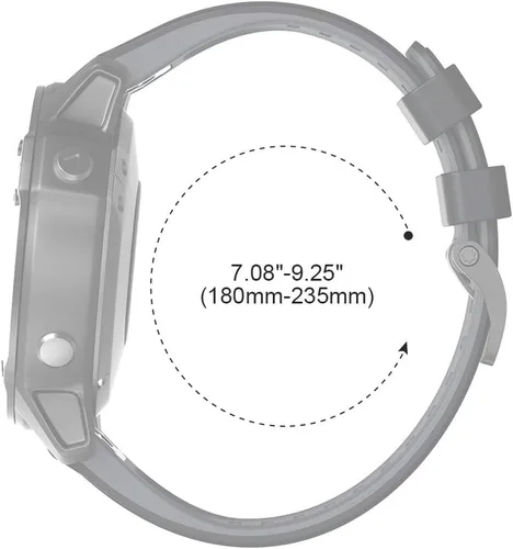 Miniatura 7 de ANCOOL - Correa suave de repuesto para reloj compatible con relojes inteligentes Fenix 6X Pro/Fenix 5X/Fenix 5X Plus/Fenix 3