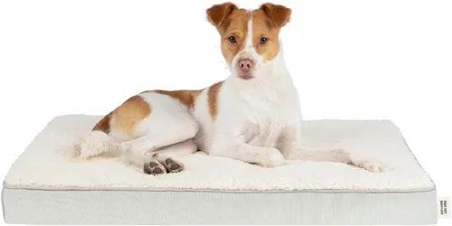 Best Pet Supplies Casa Cama para Perros Alfombrilla para Jaula Carpa Interior Redonda Suave de Felpa para Razas Pequeñas, Medianas y Grandes - Beige