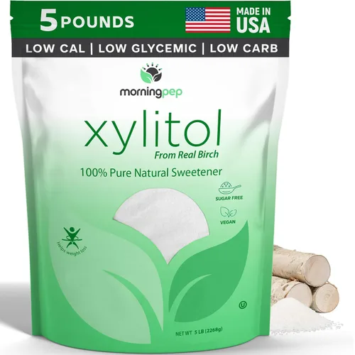 Miniatura 11 de Morning Pep - Edulcorante puro de xilitol de abedul (apto para dieta keto) sin regusto 1 libra (no de maíz) sin OMG Kosher sin gluten Producto
