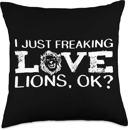 Miniatura 4 de Lion Cub Mane Roar Feline Leo Africa Zoology Motif Tamer Leo Lioness Big Cat Feline Jungle Pride Roar Cub Lion Throw Pillow, 16x16, Multicolor