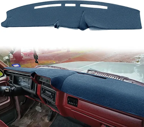 Miniatura 16 de Yiz Alfombrilla protectora para salpicadero de Ford F100, F150, F250, F350, Bronco, 1980, 1981, 1982, 1983, 1984, 1985, 1986, protector de alfombra
