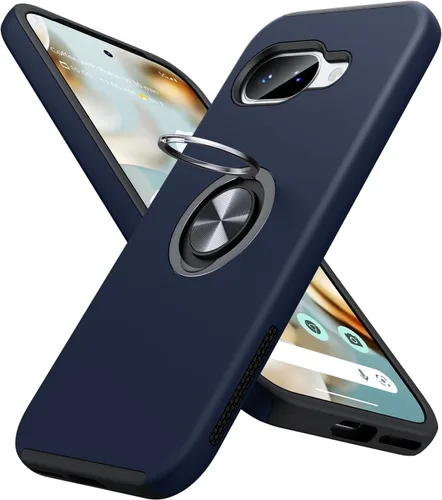 Miniatura 20 de JAME Funda para Google Pixel 7 Pro, Funda de Ajuste Delgado para Pixel 7 Pro con Soporte de Anillo Kickstand