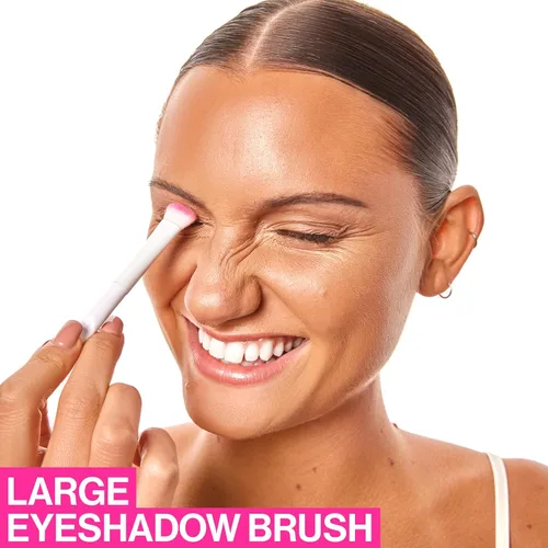 Miniatura 3 de wet n wild Cepillo para sombra de ojos, aplicación de mezcla de precisión, fibras sintéticas suaves, mango ergonómico para un control cómodo