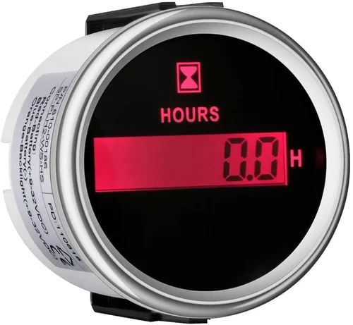 Miniatura 5 de Samdo Medidor de Horas Impermeable de 52mm 2" 9-32V con Retroiluminación para Barco Marino