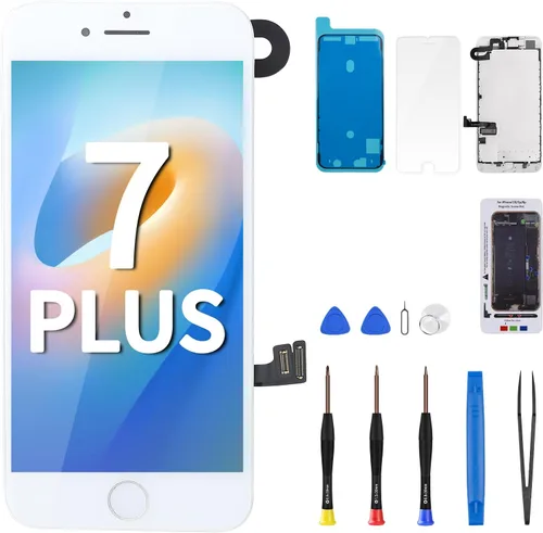 Miniatura 7 de para iPhone 7 Plus Reemplazo de pantalla con botón de inicio 5.5 "negro LCD 7plus 3D pantalla táctil digitalizador auricular Asamblea de vidrio