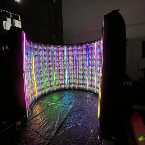 Miniatura 2 de Cabina de fotos inflable 360 con 24 piezas de tubo de luz LED y ventilador de aire para cabina de fotos telón de fondo para fiesta, boda, cumpleaños
